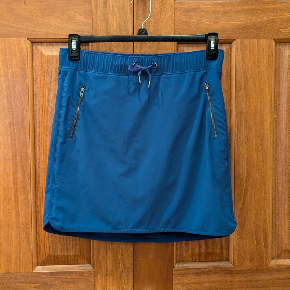 Women's Athleta skort, zippered pockets, Small blue running golf tennis